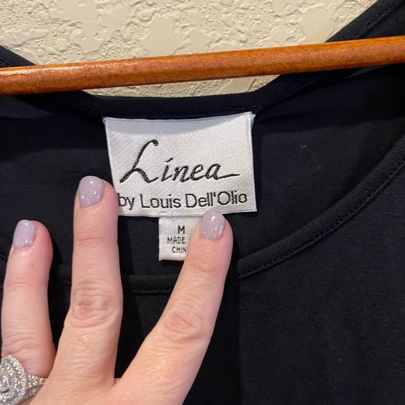 Linea by Louis Dell’ Olio Black Tank Top. Women’s Size M - Picture 3 of 4